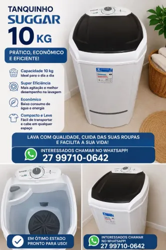 Tanquinho semi novo pouco usado retirar no local jardim tropical.numero esta no anúncio..