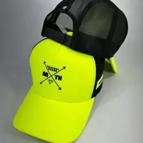 BONÉ DIAMANTE MALHA AMARELO NEON / TELA PRETO
