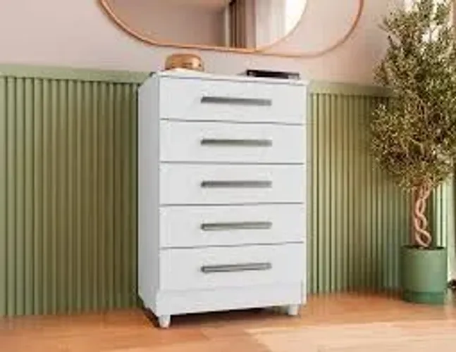Cômoda Paola 5 gavetas Rudrack. Montagem Grátis !!!