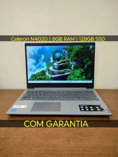 Notebook Lenovo IdeaPad S145 | Intel Celeron N4020 | 8GB RAM | SSD 128GB NVMe | Garantia