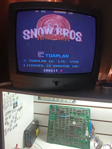 placa fliperama snow bros JAMMA