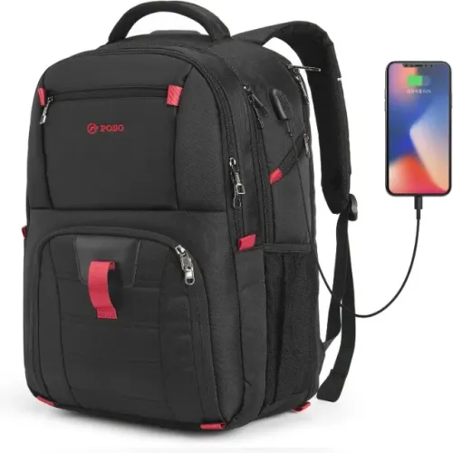 Mochila Impermeável Poso 40L com USB Antifurto Multifuncional Para Notebook até 17,3''