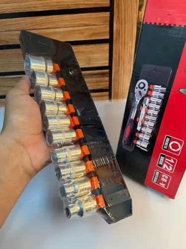 Conjunto de 12 chaves catraca de 6,35 mm CR-V Red