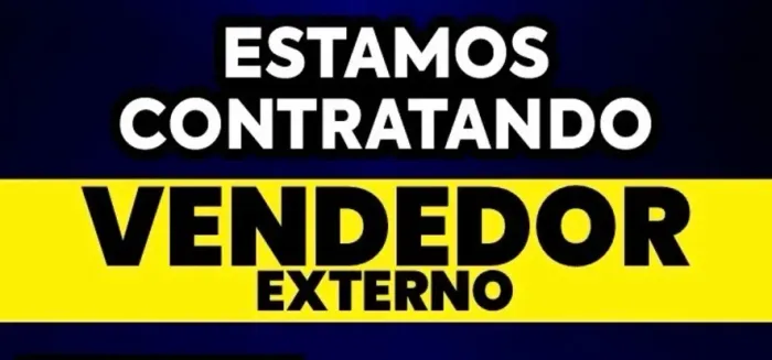 Estamos contratando vendedor externo 