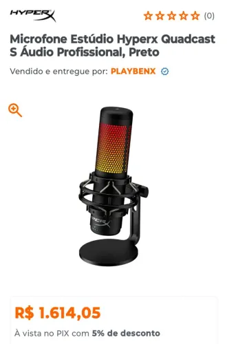 Microfone HyperX Quadcast Studio 