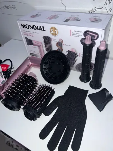 Secador MONDIAL ROSA 5 em 1 NOVO