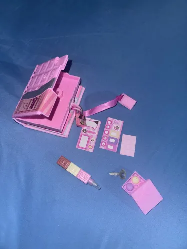 Mini Diário Real Littles - Candide - Rosa - Chocolate - Barbie