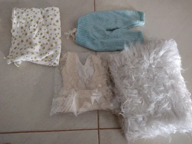 Assessórios para ensaio recém nascido