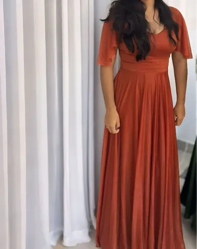 Vestido terracota para madrinha, casamento evento etc..
