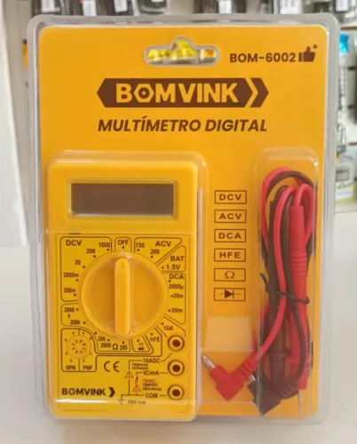 Multímetro Digital Profissional c/ Visor LCD - Novo - Loja Ditudo Tech & Veriedades