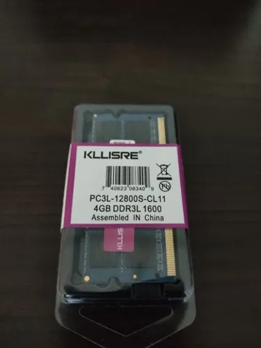 Memória ram p/ notebook ddr3L 4gb 1600mhz Kllisre (Nova) - Anápolis