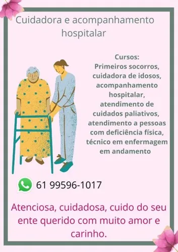 Cuidadora e Acompanhante hospitalar