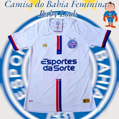 Camisa do Bahia Feminina Baby Look 