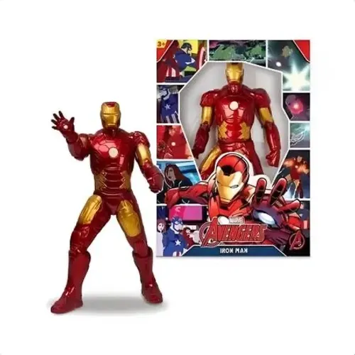 Brinquedo Boneco Homem De Ferro Gigante 45cm Articulado