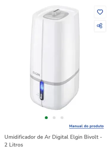 Umidificador de ar Elgin bivolt
