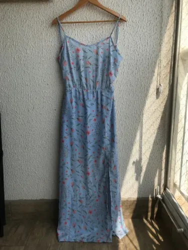 Vestido florido azul 