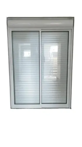 Porta  com persiana integrada Manual 2 folhas 1,80x2,30 Linha Suprema