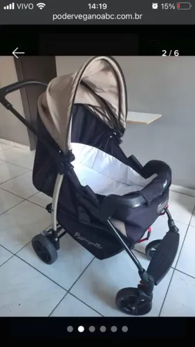 Carrinho burigotto ninho bebê conforto usado