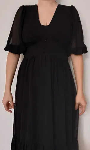 Vestido Longo Preto  de festa