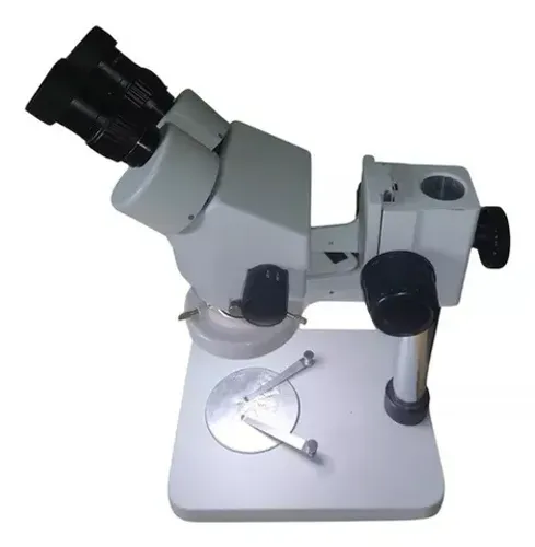Microscópio Binocular Com Lente De 5x E Luz De Led