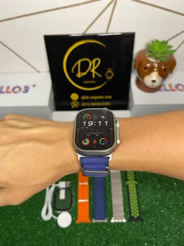 Lançamento Hello Watch 3 Plus ultra 9 3 pulseiras de Brinde + case completo Monte seu kit