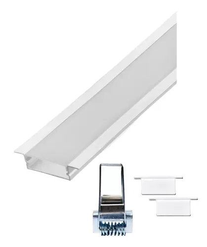 Perfil de LED de embutir Branco 3M (Honestidade e Qualidade é na JK Eletrônicos)