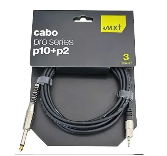 Cabo Áudio Pro P10 Mono Para P2 Estéreo 3M MXT