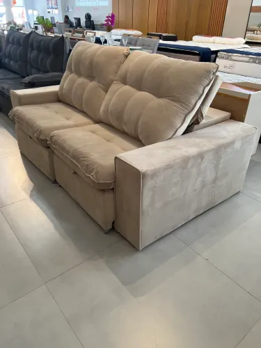 Sofá Retrátil Reclinável com Molas Ensacadas Apenas 1.999,00