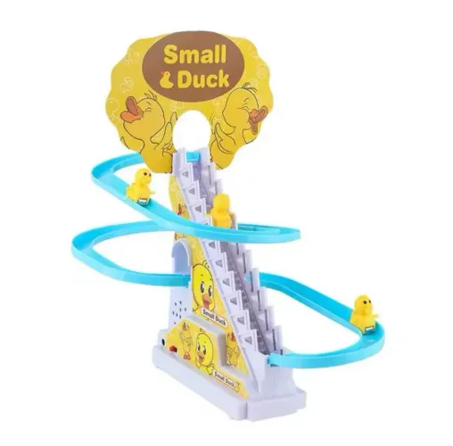 Brinquedo Escorregador de Patinhos com Luzes e Música