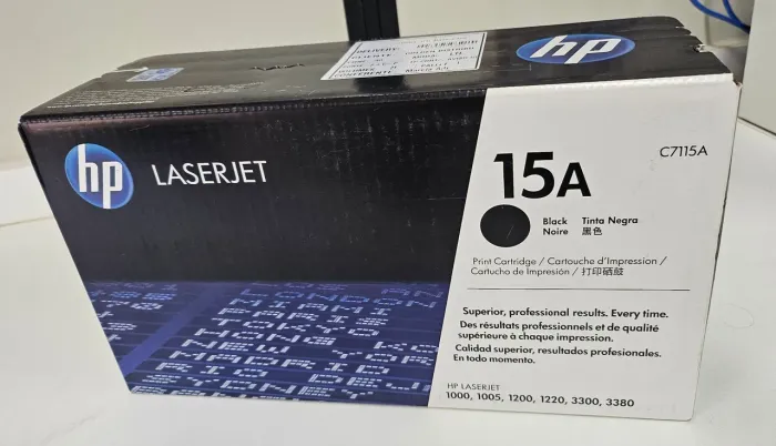 Cartucho Toner HP Laserjet 15A preto original C7115A