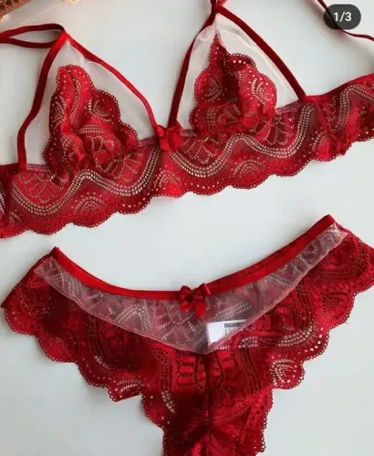 Conjunto de tule e renda