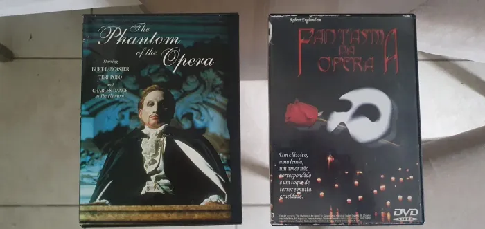 Dvd do Fantasma da Ópera.