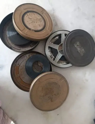? Coleção Rara - Trailers Originais de Filmes em Latas de Cinema | Antiguidade 