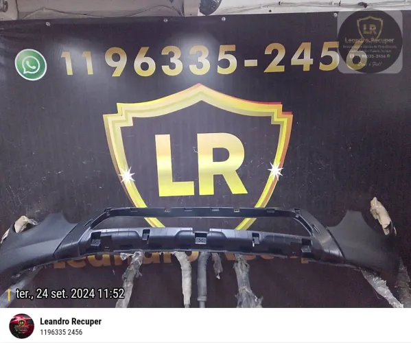 Spoiler Parachoque Dianteiro Hyundai HB20X 2016 2017 2018 2019 Novo Original 