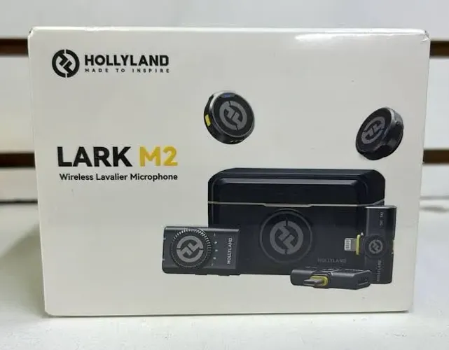 Microfone de Lapela Sem Fio Hollyland Lark M2 COMBO - Novo