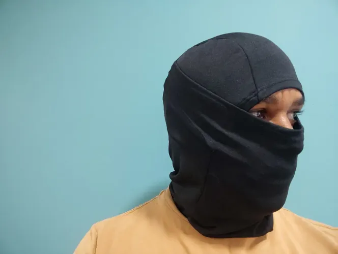 Touca balaclava ninja cetim lisa - já é o menor valor 