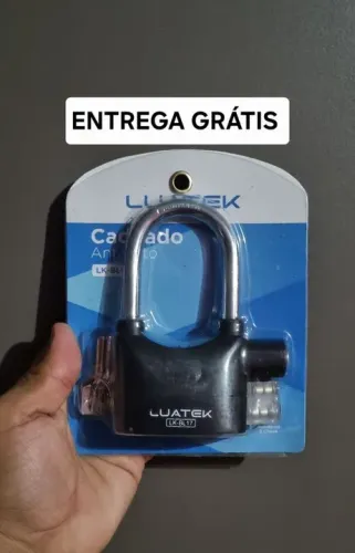 Cadeado Anti-Furto Com Alarme Luatek LK-BL17