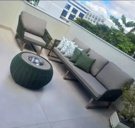 Conjunto de sofá externo 4 peças