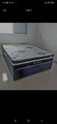 Cama casal box e colchão