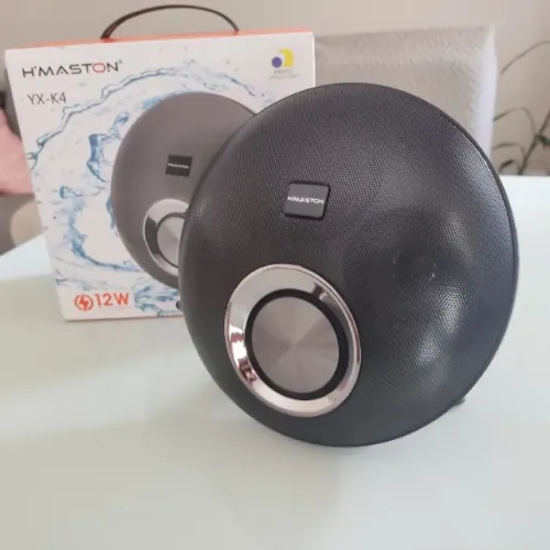 ? Caixa de Som Bluetooth Potente H'Maston YX-K4 - Leve sua música onde quiser! ?