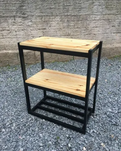1UND. 75x45x95 Aparador estilo Industrial Decoração casa