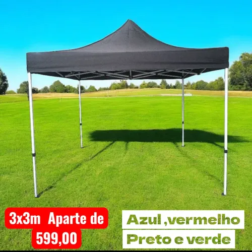 Tenda de cor preta extra fonte sanfonada 