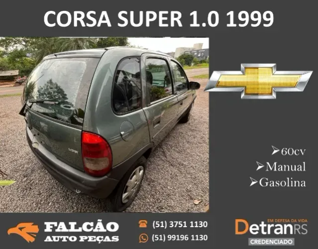 PEÇAS EM GERAL GM CORSA SUPER 1.0 1999