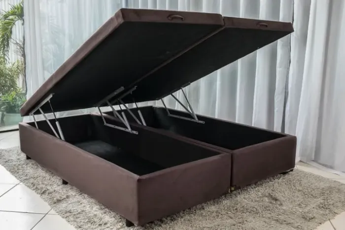Base Box Baú Queen Blindada Pronta Entrega