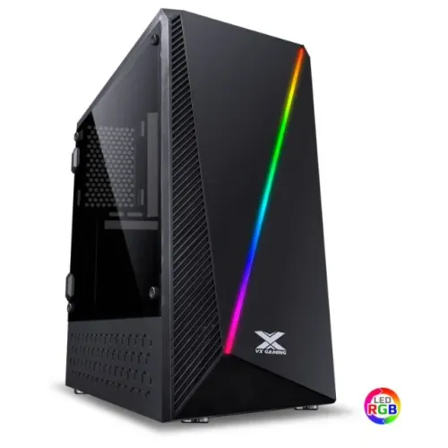 Gabinete Gamer Vinik Pyxis c/ Led RGB Frontal - ATX. Micro-ATX e Mini-ITX - WZetta