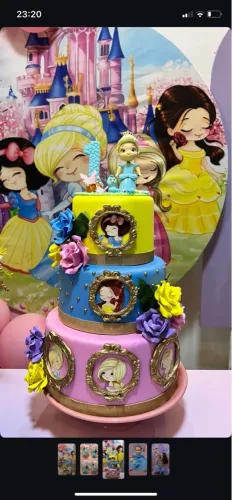 Bolo Princesas Encantado