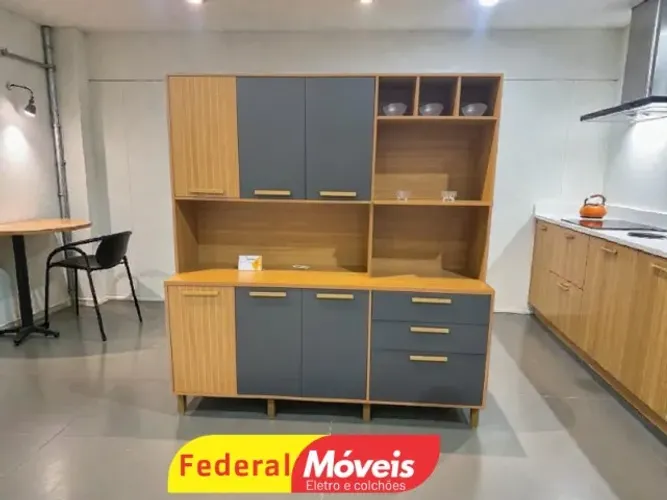 Armário de Cozinha Cinza (ENTREGA HOJE)
