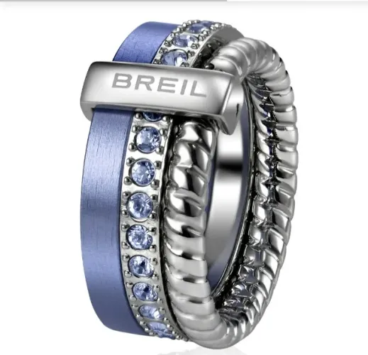 Anel Breil Breilogy - Roxo - Cristais Swarovski