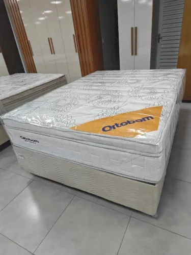 Cama Box Casal New Freedom Molas Ensacadas 1,38x1,88x0,32cm - Ortobom