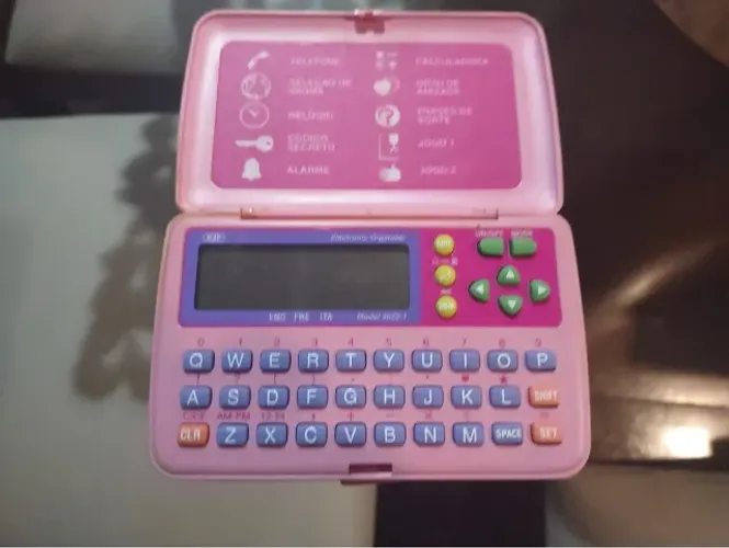 Minha Primeira Agenda Eletrônica Rjp Raridade Rosa